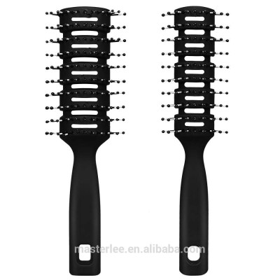 Masterlee Brand Plastic Professional Rib Hair Brush Vent Massage Hair Brush