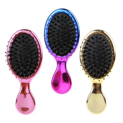 Masterlee beautiful mini massage comb boar bristle hair brushes Convenient for pocket