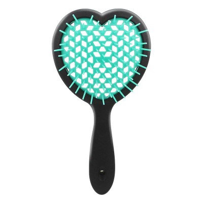 Masterlee  plastic mesh comb sweet heart massage detangler hair brush for Beauty home use