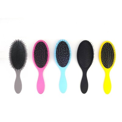 Masterlee Professional Rubber Handle Air Cushion Nylon Tooth Paddle Comb Massage Brush Detangling Brush