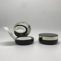 High Quality 10g Travel Size Black Gold Makeup Cosmetic Compact Containers Wholesale