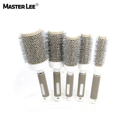 Masterlee Brand Newest Thermal Round Ionic Hight Quality Wholesale Plastic Ceramic Bristle Square Hair Brush For Salon