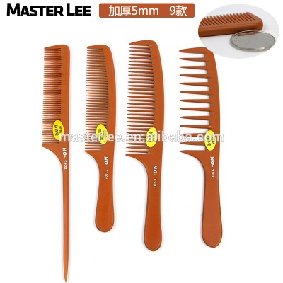 Masterlee Brand Handmade Anti-static Thicker Bakelite Comb Professional barber Hair Wood Comb