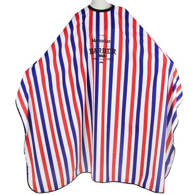 Masterlee Brand New Arrivals Barbershop Salon Hairdressing Stripe Hair Cutting Cape Designer Quality Printed Barber Capes