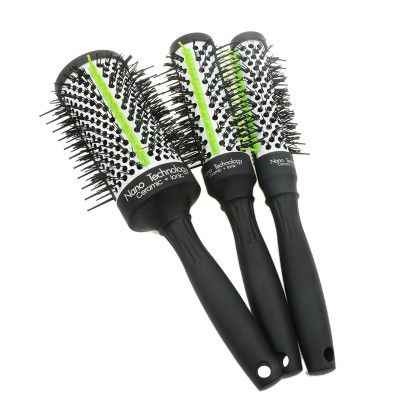 Masterlee Brand Beauty Rubber Round Hair Brush Ceramic Thermal Nylon Hairbrush